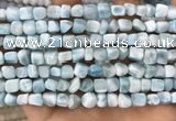 CLR142 15.5 inches 5*6mm - 6*8mm nuggets natural larimar beads