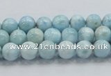 CLR16 15.5 inches 8mm round grade A natural larimar gemstone beads