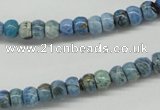 CLR200 15.5 inches 4*6mm rondelle larimar gemstone beads