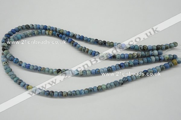 CLR200 15.5 inches 4*6mm rondelle larimar gemstone beads