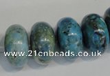 CLR204 15.5 inches 12*20mm rondelle larimar gemstone beads