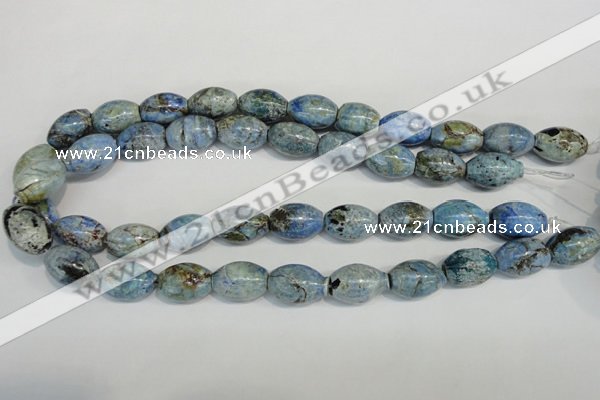 CLR206 15.5 inches 13*18mm rice larimar gemstone beads