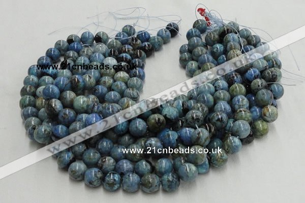 CLR29 16 inches 20mm round larimar gemstone beads wholesale