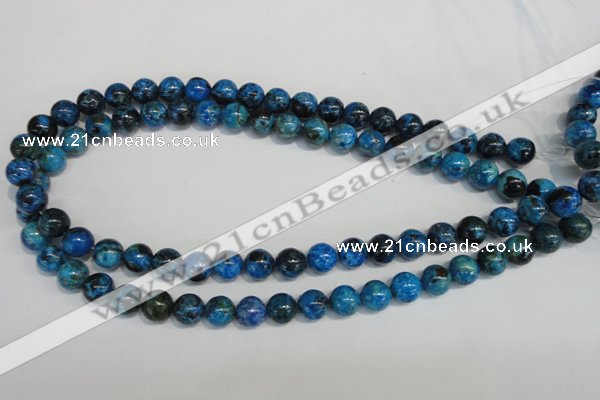 CLR303 15.5 inches 10mm round dyed larimar gemstone beads