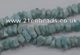 CLR31 15.5 inches natural larimar gemstone chip beads wholesale