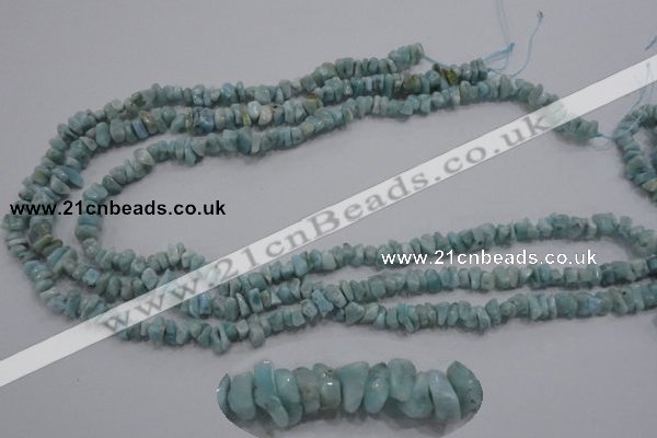 CLR31 15.5 inches natural larimar gemstone chip beads wholesale