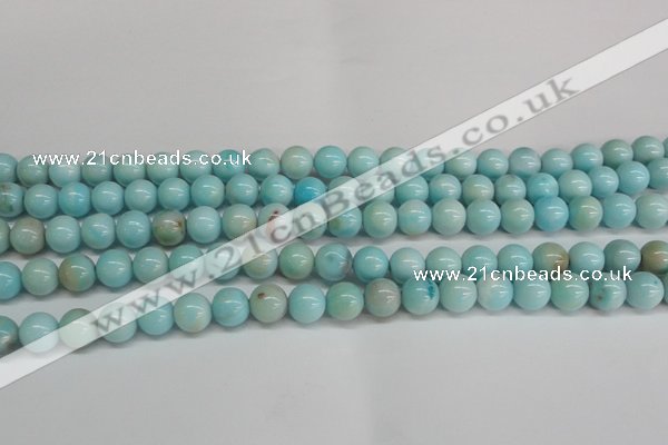 CLR352 15.5 inches 8mm round dyed larimar gemstone beads