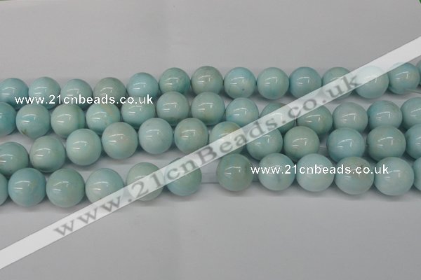 CLR356 15.5 inches 16mm round dyed larimar gemstone beads