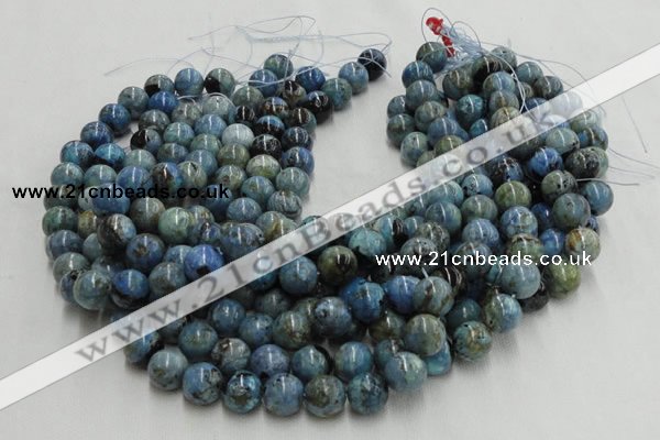 CLR37 16 inches 4mm round larimar gemstone beads wholesale