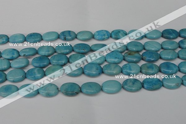 CLR373 15.5 inches 12*16mm oval dyed larimar gemstone beads