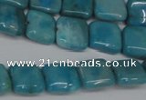 CLR380 15.5 inches 10*10mm square dyed larimar gemstone beads