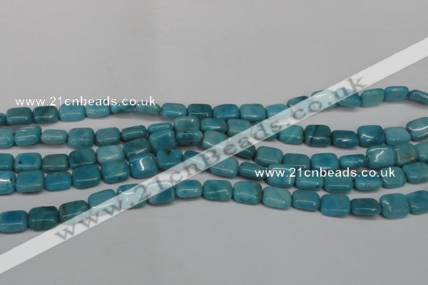 CLR390 15.5 inches 8*10mm rectangle dyed larimar gemstone beads