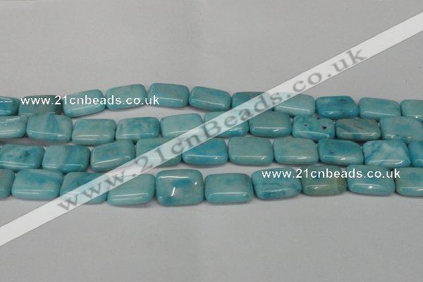 CLR394 15.5 inches 13*18mm rectangle dyed larimar gemstone beads