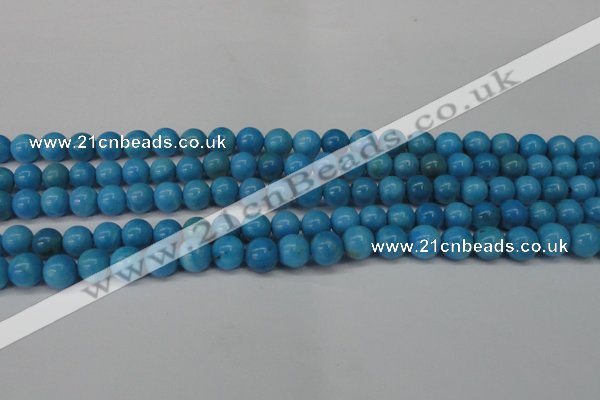 CLR400 15.5 inches 4mm round dyed larimar gemstone beads