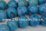 CLR404 15.5 inches 12mm round dyed larimar gemstone beads