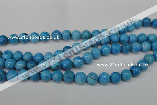 CLR404 15.5 inches 12mm round dyed larimar gemstone beads