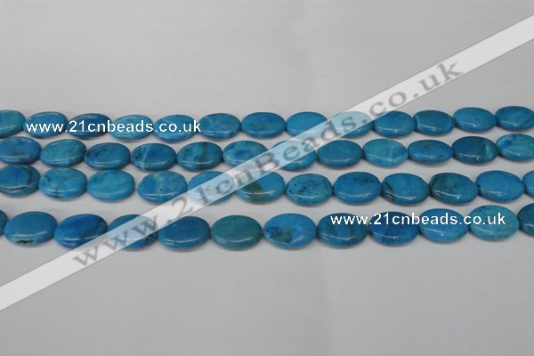 CLR420 15.5 inches 8*12mm oval dyed larimar gemstone beads