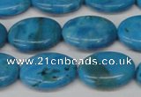 CLR422 15.5 inches 12*16mm oval dyed larimar gemstone beads