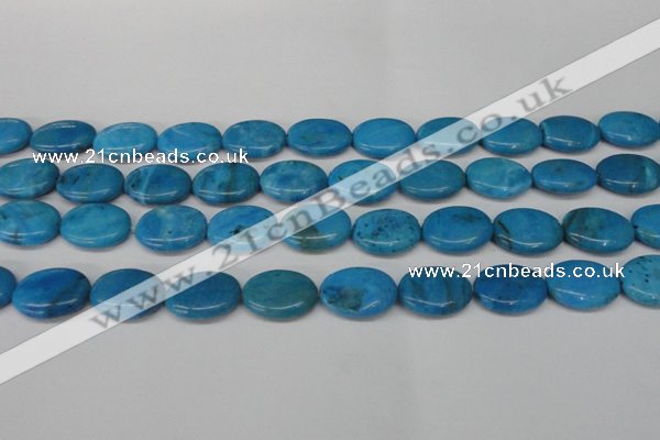 CLR422 15.5 inches 12*16mm oval dyed larimar gemstone beads