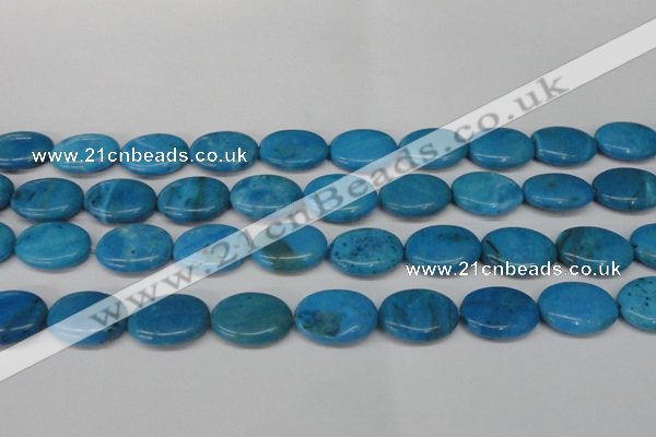 CLR423 15.5 inches 13*18mm oval dyed larimar gemstone beads