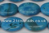 CLR424 15.5 inches 15*20mm oval dyed larimar gemstone beads