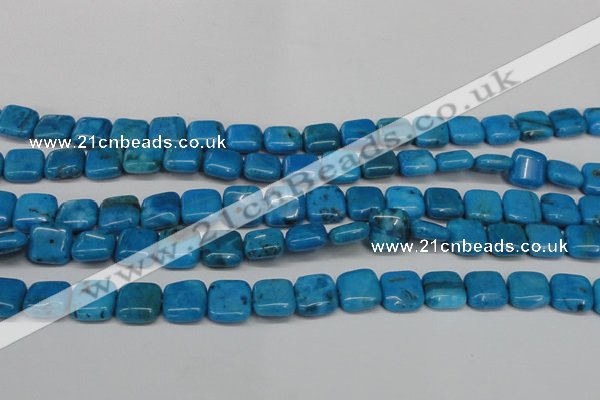 CLR431 15.5 inches 12*12mm square dyed larimar gemstone beads