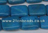 CLR442 15.5 inches 12*16mm rectangle dyed larimar gemstone beads