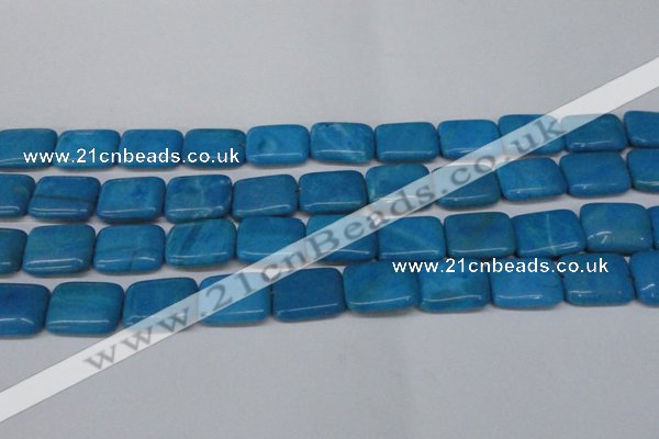 CLR443 15.5 inches 13*18mm rectangle dyed larimar gemstone beads