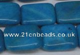 CLR444 15.5 inches 15*20mm rectangle dyed larimar gemstone beads