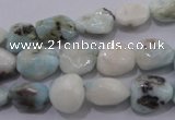 CLR51 15.5 inches 8*10mm – 12*16mm nuggets natural larimar beads