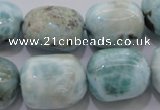 CLR53 15.5 inches 15*20mm – 18*22mm nuggets natural larimar beads