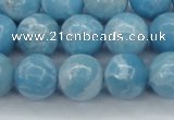 CLR604 15.5 inches 12mm round imitation larimar beads wholesale