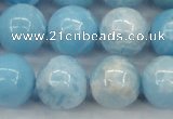 CLR605 15.5 inches 14mm round imitation larimar beads wholesale