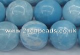 CLR606 15.5 inches 16mm round imitation larimar beads wholesale