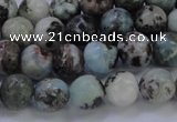 CLR62 15.5 inches 8mm round natural larimar gemstone beads