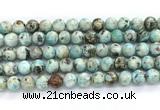 CLR622 15.5 inches 10mm round larimar gemstone beads