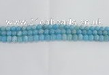 CLR71 15.5 inches 8mm round imitation larimar beads wholesale