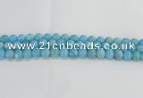 CLR72 15.5 inches 10mm round imitation larimar beads wholesale