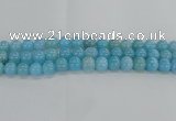 CLR73 15.5 inches 12mm round imitation larimar beads wholesale