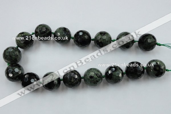 CLS107 15.5 inches 25mm faceted round kambaba jasper beads