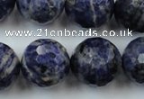 CLS152 15.5 inches 20mm faceted round sodalite gemstone beads