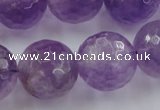 CLS153 15.5 inches 20mm faceted round lavender amethyst beads