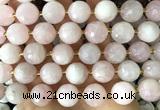CLS410 15 inches 16mm faceted round rose quartz gemstone beads