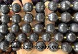 CLS445 15 inches 16mm faceted round brecciated jasper beads