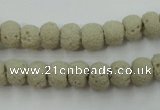 CLV352 15.5 inches 8mm ball dyed lava beads wholesale