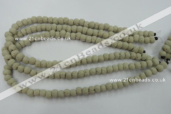 CLV352 15.5 inches 8mm ball dyed lava beads wholesale