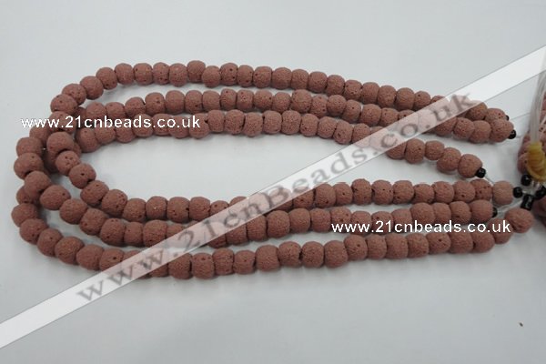 CLV360 15.5 inches 9mm ball dyed lava beads wholesale