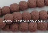 CLV361 15.5 inches 11mm ball dyed lava beads wholesale