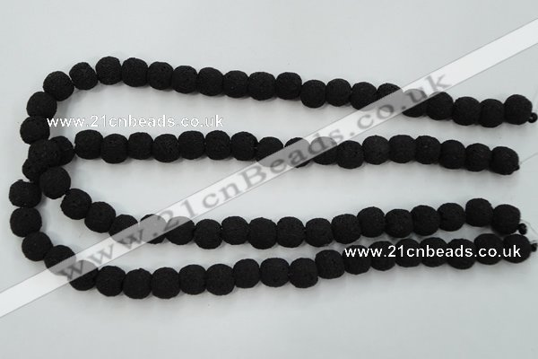 CLV379 15.5 inches 10mm ball dyed lava beads wholesale