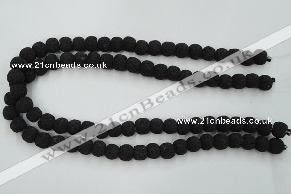 CLV380 15.5 inches 12mm ball dyed lava beads wholesale